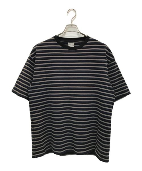 STEVEN ALAN（スティーブンアラン）STEVEN ALAN (スティーブンアラン) MVS BORDER CREW NECK TEE ブラック サイズ:Lの古着・服飾アイテム