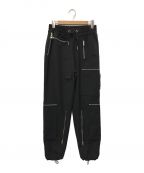 DIESELディーゼル）の古着「P-LEX-A TROUSERS」｜ブラック