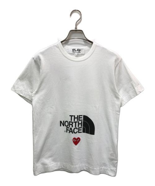 PLAY COMME des GARCONS（プレイ コムデギャルソン）PLAY COMME des GARCONS (プレイ コムデギャルソン) THE NORTH FACE (ザ ノース フェイス) The North Face X Play T-Shirt ホワイト サイズ:Sの古着・服飾アイテム