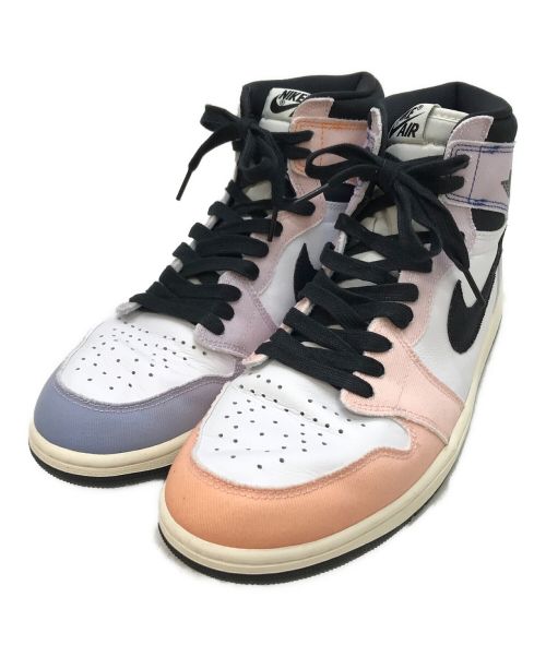 NIKE（ナイキ）NIKE (ナイキ) AIR JORDAN 1 RETRO HI OG CRAFT VIVID ORANGE/BLACK-ICED LILAC-TRUE BLUE-SAIL サイズ:29の古着・服飾アイテム