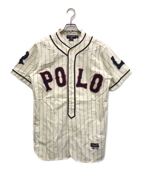 POLO SPORT（ポロスポーツ）POLO SPORT (ポロスポーツ) 90’ｓベースボールシャツ アイボリー サイズ:Mの古着・服飾アイテム