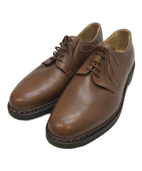 PARABOOT（パラブーツ）PARABOOT (パラブーツ) ISTRES プレーントゥシューズ ブラウン サイズ:8の古着・服飾アイテム