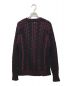 wjk (ダブルジェイケー) plating cable knit V/N ブラック サイズ:S：4800円