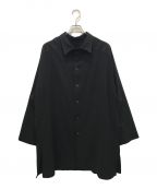 Yohji Yamamoto pour hommeヨウジヤマモト プールオム）の古着「Deformed Raglan Coat」｜ブラック