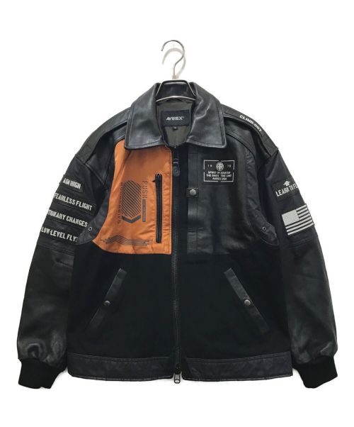 AVIREX（アヴィレックス）AVIREX (アヴィレックス) ARMY MECHANIC JACKET ブラック サイズ:Mの古着・服飾アイテム