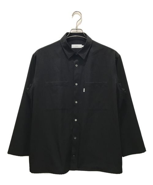 Graphpaper（グラフペーパー）Graphpaper (グラフペーパー) Selvage wool L/S Box Shirt ブラック サイズ:2の古着・服飾アイテム