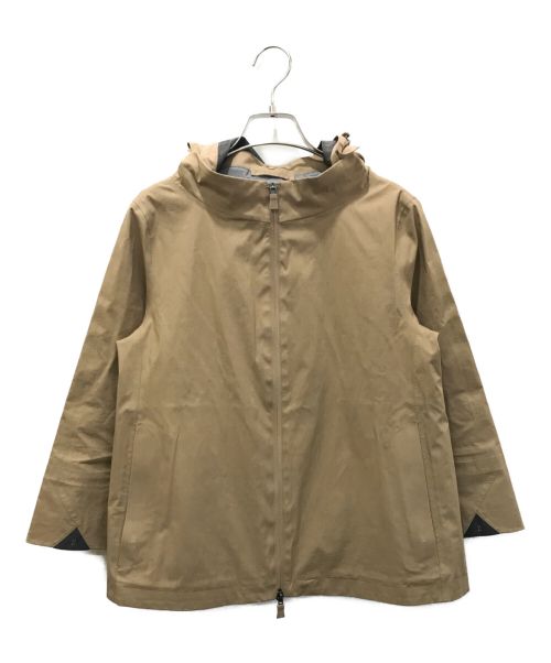 HERNO（ヘルノ）HERNO (ヘルノ) GI031DL フーデットショートアウター ベージュ サイズ:40の古着・服飾アイテム