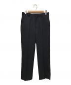 AURALEEオーラリー）の古着「WOOL KID MOHAIR KERSEY SLACKS」｜ブラック