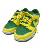 NIKEナイキ）の古着「DUNK LOW RETRO BTTYS ローカットスニーカー」｜APPLE GREEN/YELLOW S