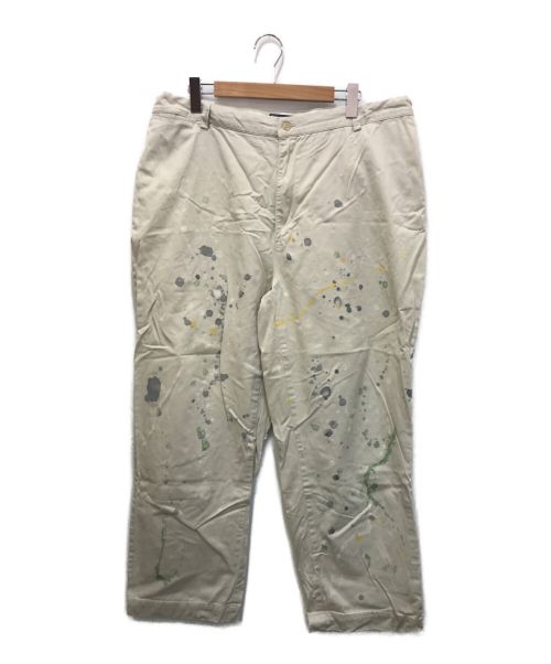 POLO RALPH LAUREN（ポロ・ラルフローレン）POLO RALPH LAUREN (ポロ・ラルフローレン) ペイント加工 PHILIP PANT アイボリー サイズ:42の古着・服飾アイテム