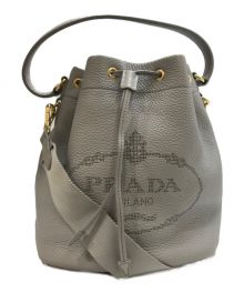 PRADA（プラダ）の古着「ヴィッテロダイノ 2WAYショルダーバッグ」｜グレー