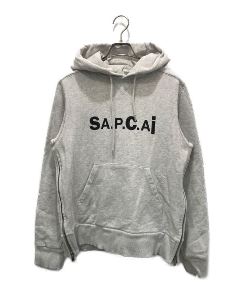 A.P.C.（アーペーセー）A.P.C. (アー・ペー・セー) sacai (サカイ) HOODIE TAIYO グレー サイズ:XSの古着・服飾アイテム