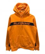 SUPREMEシュプリーム）の古着「Full Stripe Hooded Sweatshirt(フルストライプフーデッドスウェットシャツ)」｜オレンジ