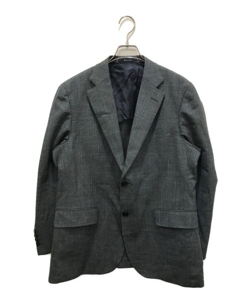 Aquascutum（アクアスキュータム）Aquascutum (アクアスキュータム) ミックスカラーシャンブレージャケット グリーン サイズ:AB5の古着・服飾アイテム