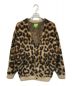 HUF（ハフ）の古着「LEOPARD CARDIGAN（レオパードカーディガン）」｜ベージュ