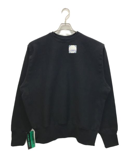 CAMBER（キャンバー）CAMBER (キャンバー) CROSS KNIT CREWNECK SWEAT SHIRT ブラック サイズ:L 未使用品の古着・服飾アイテム