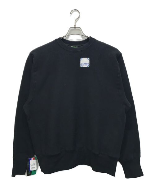 CAMBER（キャンバー）CAMBER (キャンバー) CROSS KNIT CREWNECK SWEAT SHIRT ブラック サイズ:L 未使用品の古着・服飾アイテム