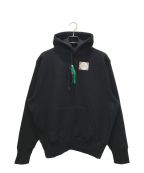 CAMBERキャンバー）の古着「CROSS KNIT CREWNECK SWEAT SHIRT」｜ブラック