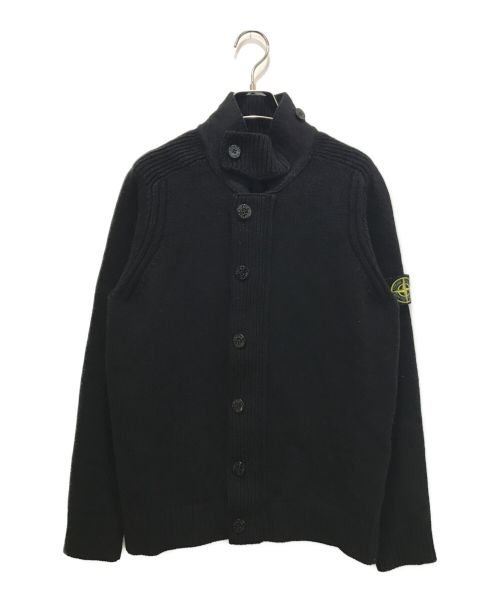 STONE ISLAND（ストーンアイランド）STONE ISLAND (ストーンアイランド) ニットジャケット ブラック サイズ:Mの古着・服飾アイテム