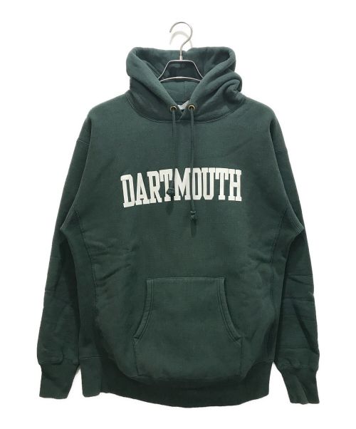 Champion REVERSE WEAVE（チャンピオン リバース ウィーブ）Champion REVERSE WEAVE (チャンピオンリバースウィーブ) DARTMOUTH リバースウィーブ(R) フーデッドスウェットシャツ グリーン サイズ:XLの古着・服飾アイテム