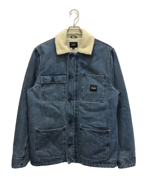 HUF（ハフ）HUF (ハフ) デニムボアジャケット インディゴ サイズ:Ｍの古着・服飾アイテム