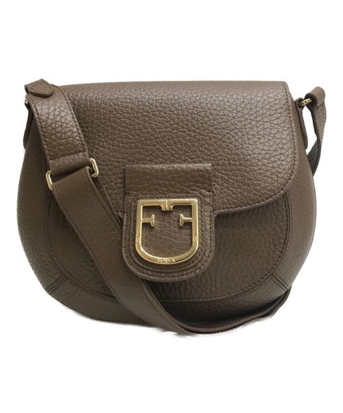 FURLA（フルラ）FURLA (フルラ) JOY S CROSSBODY バッグ ブラウンの古着・服飾アイテム