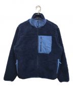 madhappyマッドハッピー）の古着「Full Zip Sherpaフリースジャケット」｜ネイビー