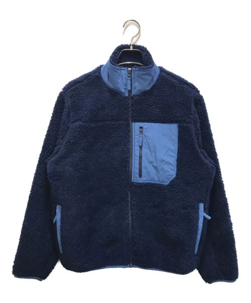 madhappy（マッドハッピー）madhappy (マッドハッピー) Full Zip Sherpaフリースジャケット ネイビー サイズ:ＸＳ 未使用品の古着・服飾アイテム