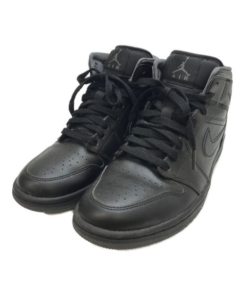 NIKE（ナイキ）NIKE (ナイキ) AIR JORDAN 1 MID ミドルカットスニーカー BLACK/DARK GREY サイズ:26の古着・服飾アイテム