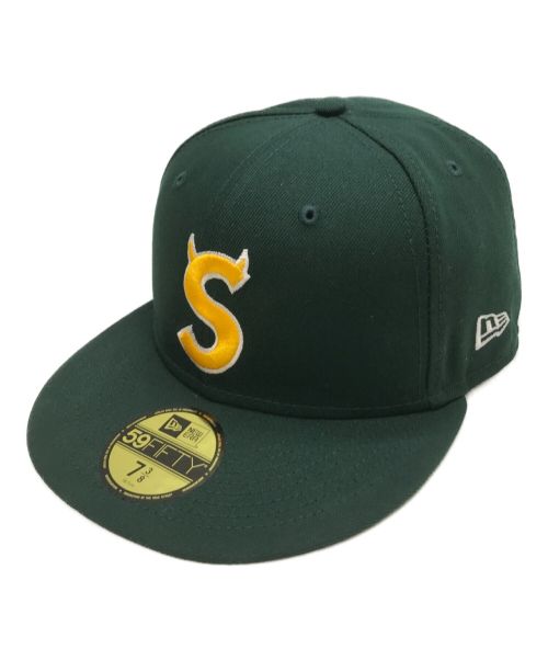 SUPREME（シュプリーム）SUPREME (シュプリーム) New Era (ニューエラ) Sロゴキャップ グリーン サイズ:7 3/8   58.7cmの古着・服飾アイテム