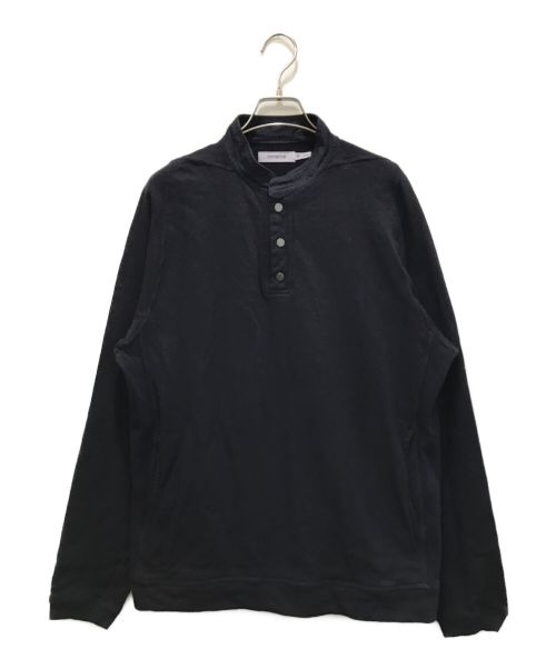 nonnative（ノンネイティブ）nonnative (ノンネイティブ) DWELLER HENLEY NECK L/S COTTON SWEAT ネイビー サイズ:2の古着・服飾アイテム