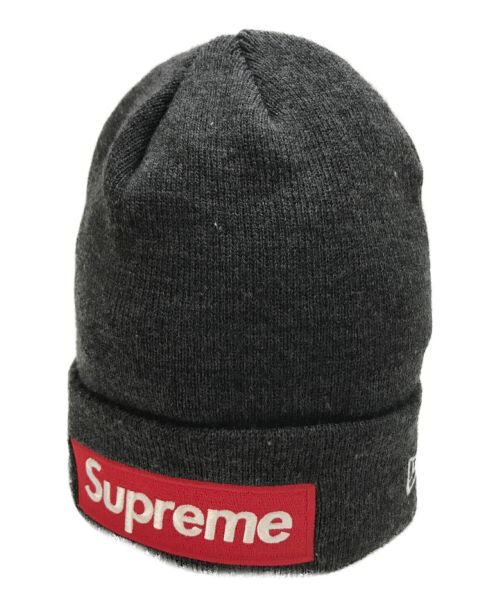 SUPREME（シュプリーム）Supreme (シュプリーム) New Era (ニューエラ) Box Logo Beanie World Famous グレーの古着・服飾アイテム