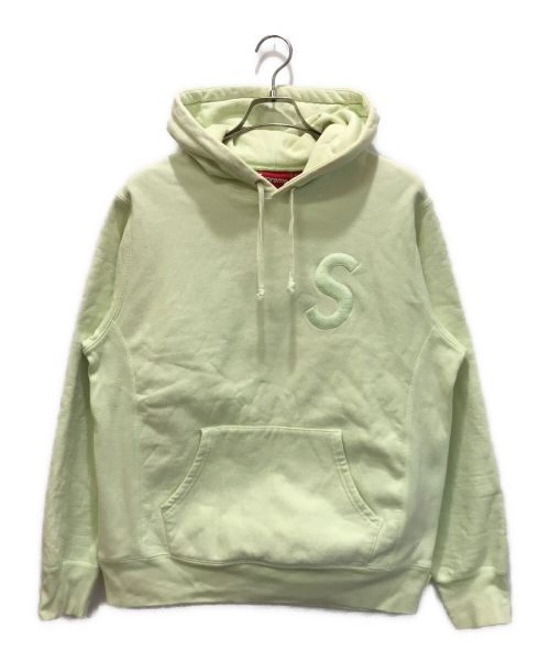 SUPREME（シュプリーム）SUPREME (シュプリーム) Tonal S Logo Hooded Sweatshirt ライムグリーン サイズ:Mの古着・服飾アイテム