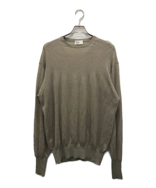 HERILL（ヘリル）HERILL (ヘリル) Ramie High gauge Crewneck ニット ベージュ サイズ:2の古着・服飾アイテム