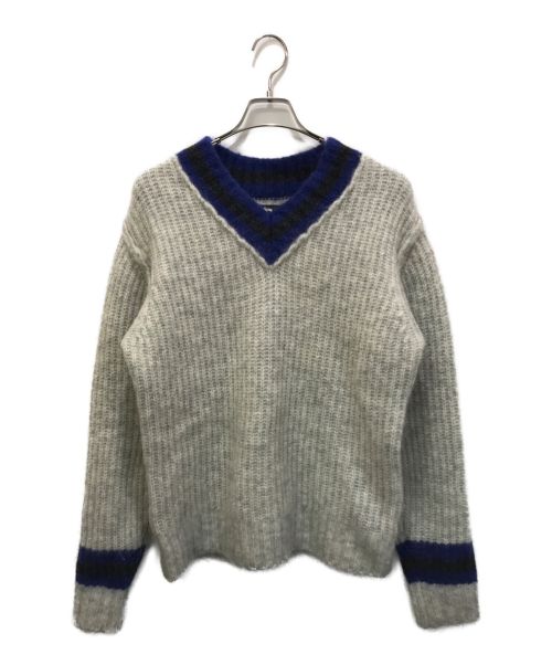 stussy（ステューシー）stussy (ステューシー) Mohair Tennisニット グレー サイズ:Sの古着・服飾アイテム