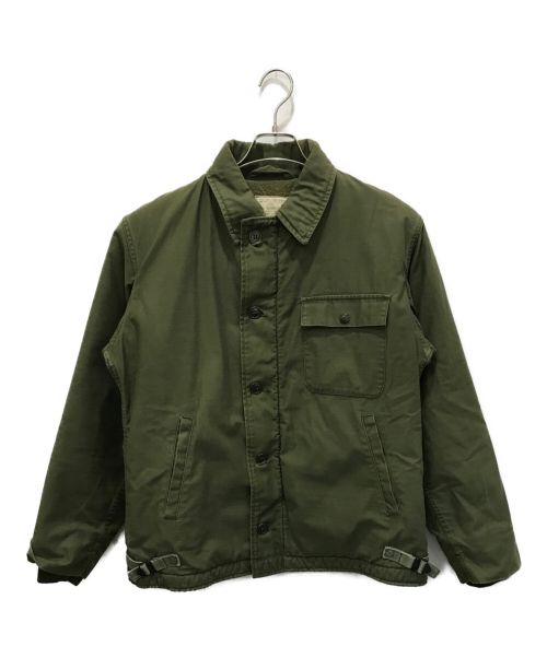 U'S NAVY（ユーエスネイビー）U'S NAVY (ユーエスネイビー) A-2 デッキジャケット カーキ サイズ:Mの古着・服飾アイテム