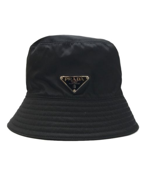 PRADA（プラダ）PRADA (プラダ) RE-NYLON BUCKET HAT（リ-ナイロンバケットハット） ブラック サイズ:Mの古着・服飾アイテム