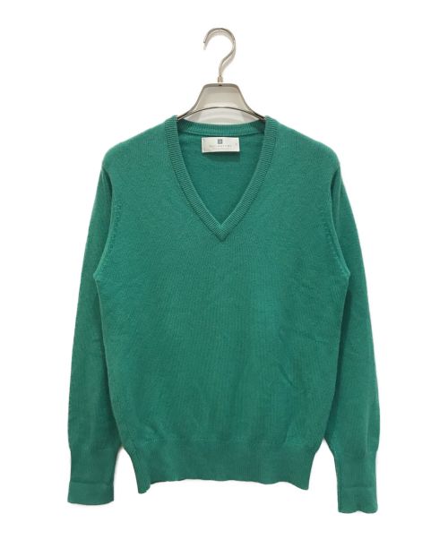 BALLANTYNE CASHMERE（バランタイン カシミア）BALLANTYNE CASHMERE (バランタイン カシミア) Vネックニット グリーン サイズ:40の古着・服飾アイテム