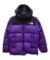 THE NORTH FACE（ザ ノース フェイス）の古着「NUPTSE HOODIE」｜パープル×ブラック