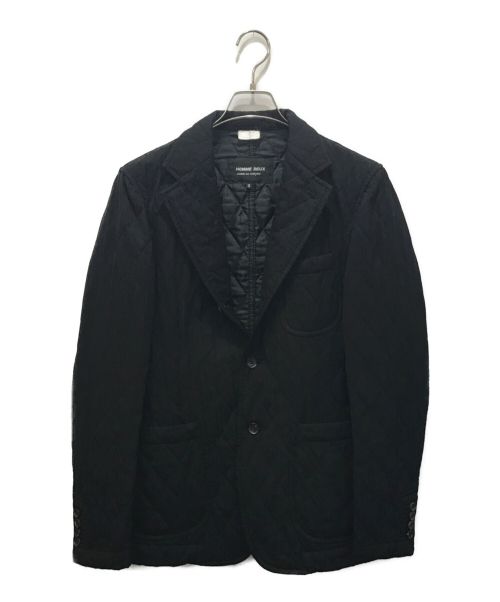 COMME des GARCONS HOMME DEUX（コムデギャルソン オム ドゥ）COMME des GARCONS HOMME DEUX (コムデギャルソン オム ドゥ) キルティングテーラードジャケット ブラック サイズ:Mの古着・服飾アイテム