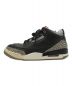 NIKE (ナイキ) AIR JORDAN 3 RETRO OG ローカットスニーカー BLACK/FIRE RED-CEMENT GREY サイズ:27：9000円