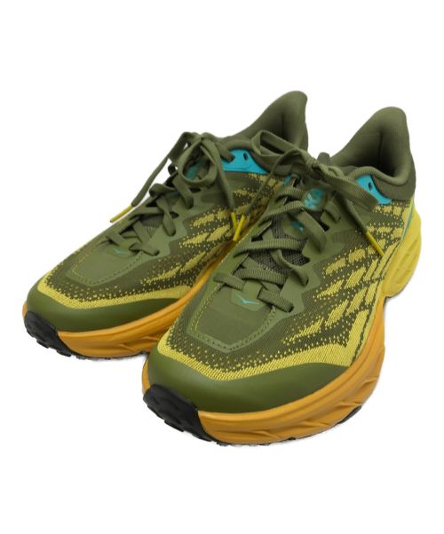 HOKAONEONE（ホカオネオネ）HOKAONEONE (ホカオネオネ) SPEEDGOAT 5 ローカットスニーカー グリーン サイズ:26.5の古着・服飾アイテム