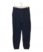 UNIVERSAL PRODUCTS.ユニバーサルプロダクツ）の古着「FELTED MERINO WOOL KNIT PANTS」｜ネイビー