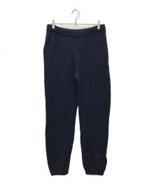 UNIVERSAL PRODUCTS.（ユニバーサルプロダクツ）の古着「FELTED MERINO WOOL KNIT PANTS」｜ネイビー