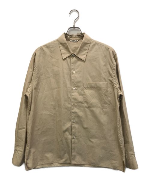 AURALEE（オーラリー）AURALEE (オーラリー) WASHED FINX TWILL BOX SHIRTS ベージュ サイズ:4の古着・服飾アイテム