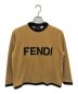 FENDI（フェンディ）の古着「ロゴベロアスウェット」｜ベージュ