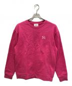 Calvin Klein Jeansカルバンクラインジーンズ）の古着「ワンポイントスウェット」｜ピンク