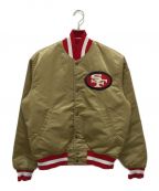 STARTERスターター）の古着「PRO LINE 49ERS スタジャン」｜ゴールド