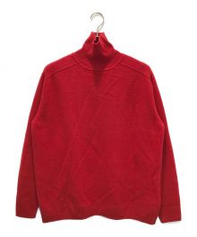 BATONER FLEECE WOOL TURTLE NACK（バトナーフリースウールタートルネック）の古着「FLEECE WOOL TURTLE NACK」｜レッド