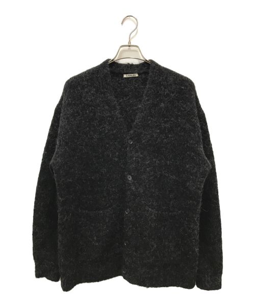 AURALEE（オーラリー）AURALEE (オーラリー) ALPACA WOOL SUPER LIGHT KNIT BIG CARDIGAN グレー サイズ:4の古着・服飾アイテム